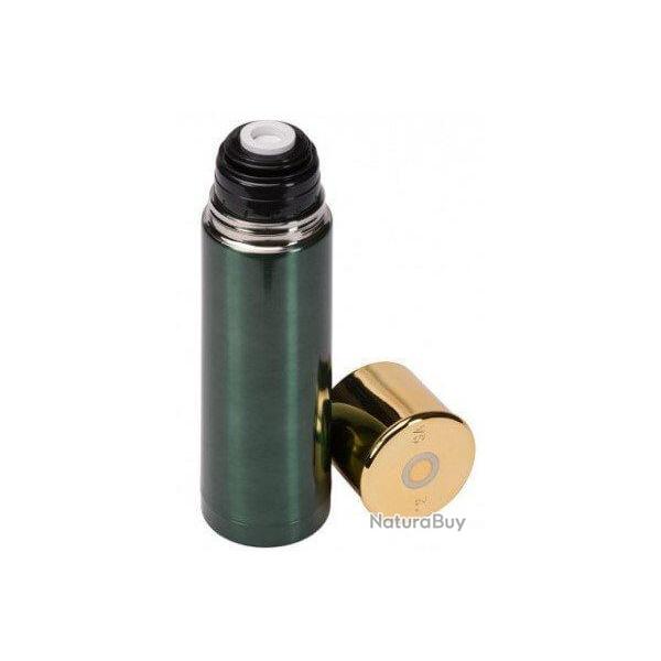 Bouteille isotherme Thermos vert en forme de cartouche