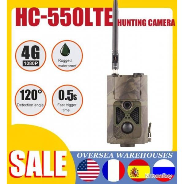 HC550lte Camra de chasse, pige Photo sans fil  Vision nocturne,20mp, 4G MMS