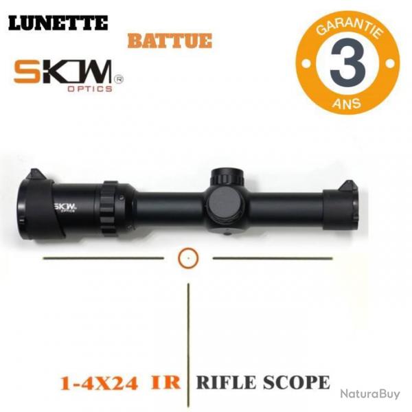 Lunette skowoptique 1-4x24-GARANTIE 3 ANS- TOP QUALIT  -Idal battue -