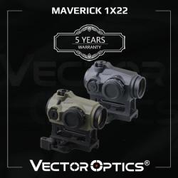 Vector Optics Maverick Gen3 1x22 Red Dot Scope Optics pour chasse