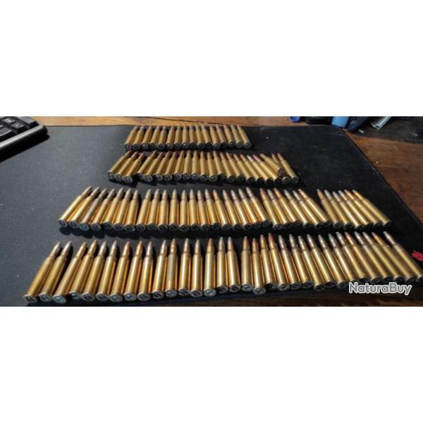 lot de 102 balles calibre 6.5 x57 R JAMAIS RECHARCHEES