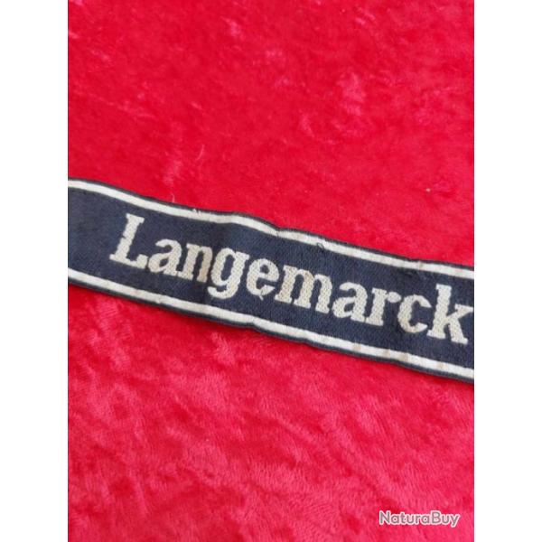 Bandeau de bras Langemarck WW2