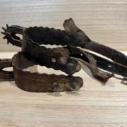 Très belle paire d'éperons vintage cheval cowboy western sans rowels