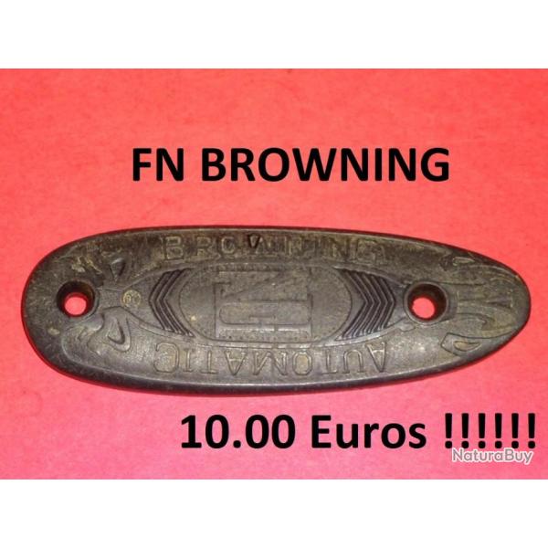 plaque fusil FN HERSTAL BROWNING long 125mm larg 44mm entraxe 86mm - VENDU PAR JEPERCUTE (JO585)