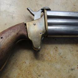 peu courant pistolet système dit Derringer Européen Belges à broche Lefaucheux 12mm 2 coups