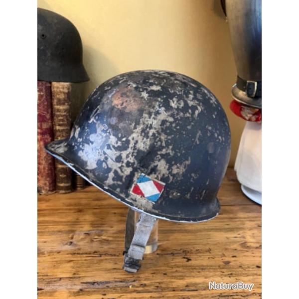 Casque USM1 de la 1ere arme franaise - militaria - ww2