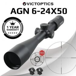 Victoptics Lunette De Visée S4 6-24x50 FFP  FDE MDL Riflescope Hunting