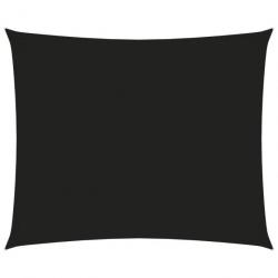 Voile de parasol tissu oxford rectangulaire 2x3 m noir