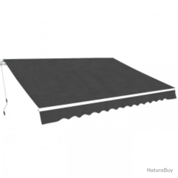 Auvent pliable manuel 600 cm Anthracite