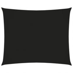 Voile de parasol tissu oxford rectangulaire 3x4 m noir