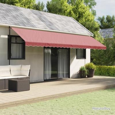Tissu De Remplacement Pour Cantonnière D'auvent Tomostar - 4,3x0,2 M, Multicolore Rayé - Pour Cadre De 4,5 M