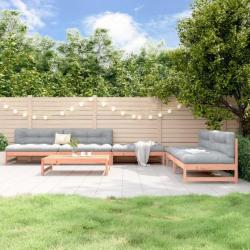 Salon de jardin 6 pcs bois massif douglas