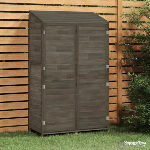 Remise de jardin Anthracite 102x52x174,5cm Bois de sapin solide