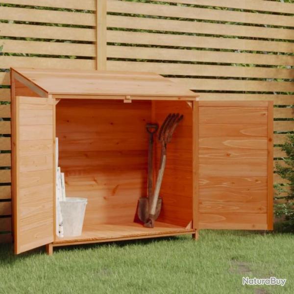 Remise de jardin Marron 102x52x112 cm Bois de sapin solide