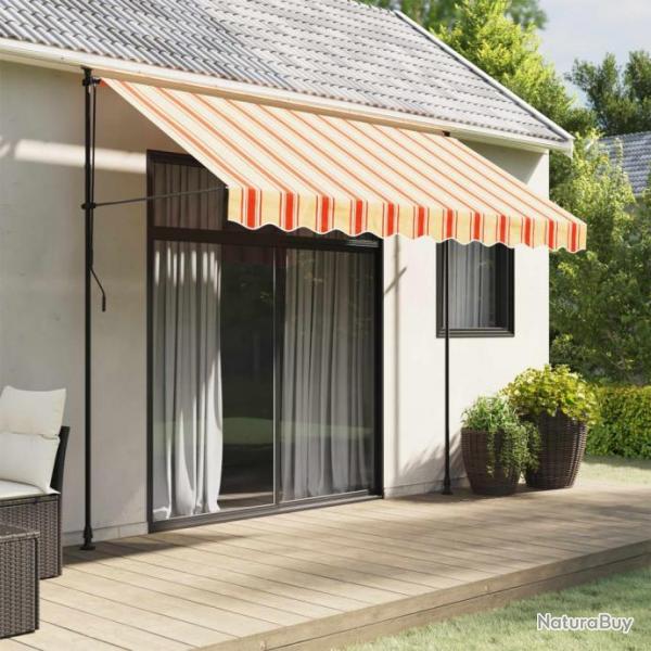 Tissu de remplacement de cantonnire d'auvent jaune orange 3 m