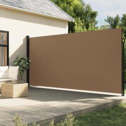 Auvent latéral rétractable taupe 200x600 cm