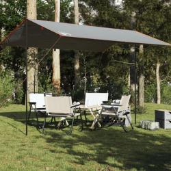 Bâche de camping gris et orange 400x294 cm imperméable