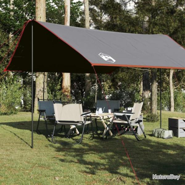 Bche de camping orange 430x380x210 cm impermable