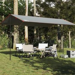 Bâche de camping gris et orange 500x294 cm imperméable