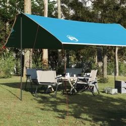 Bâche de camping bleu 460x305x210 cm imperméable