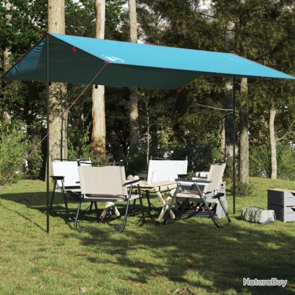 Bche de camping bleu 400x294 cm impermable