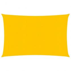 Voile d'ombrage 160 g/m² rectangulaire jaune 4x5 m PEHD