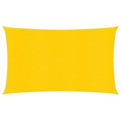 Voile d'ombrage 160 g/m² rectangulaire jaune 4x7 m PEHD