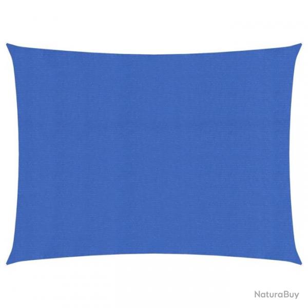 Voile d'ombrage 160 g/m rectangulaire bleu 5x6 m PEHD