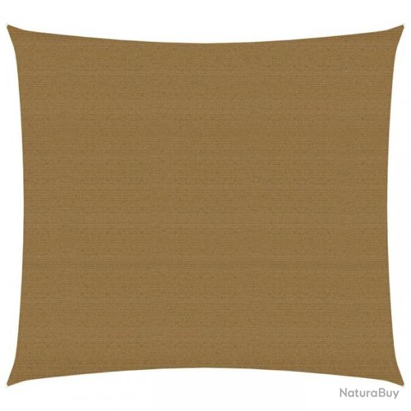 Voile d'ombrage 160 g/m Taupe 3x3 m PEHD