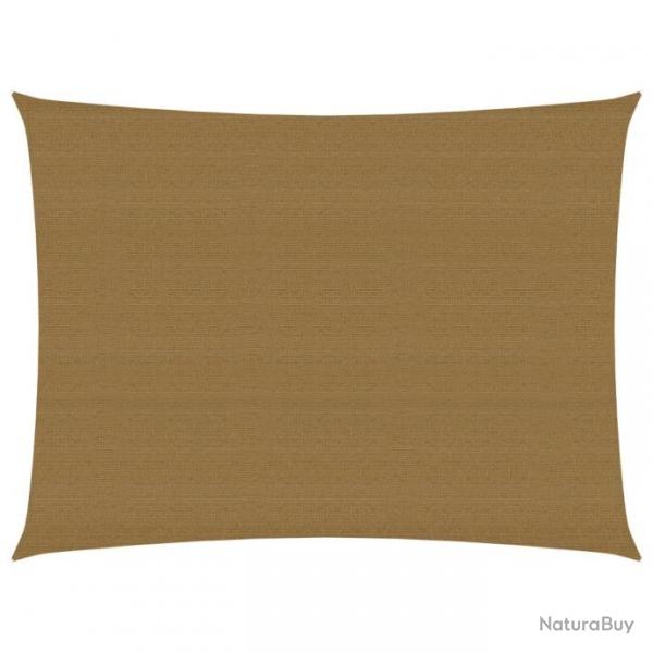 Voile d'ombrage 160 g/m Taupe 3x4,5 m PEHD