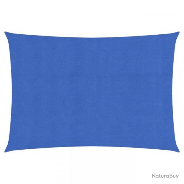 Voile d'ombrage 160 g/m rectangulaire bleu 6x8 m PEHD