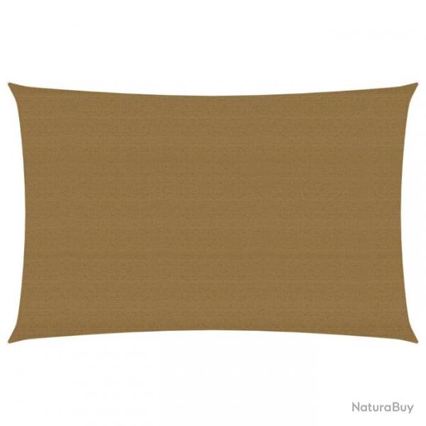 Voile d'ombrage 160 g/m Taupe 3x5 m PEHD