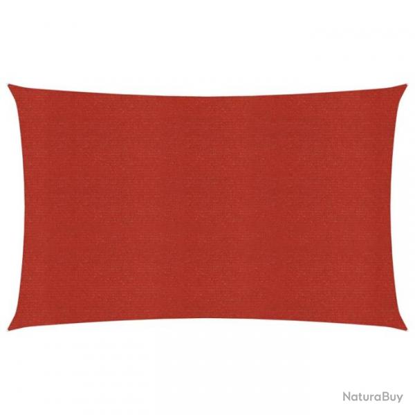 Voile d'ombrage 160 g/m Rouge 3x4 m PEHD