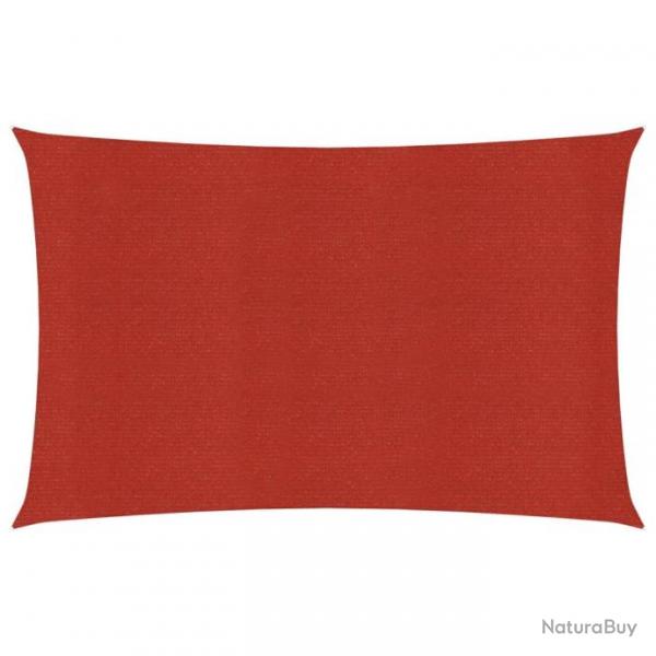 Voile d'ombrage 160 g/m Rouge 2,5x3,5 m PEHD