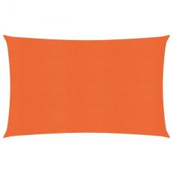 Voile d'ombrage 160 g/m² rectangulaire orange 3x5 m PEHD