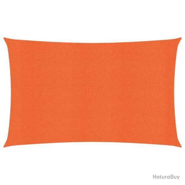 Voile d'ombrage 160 g/m rectangulaire orange 3x5 m PEHD