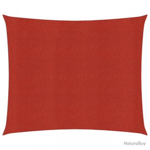 Voile d'ombrage 160 g/m Rouge 2,5x2,5 m PEHD