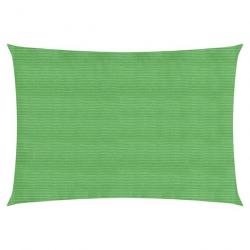 Voile d'ombrage 160 g/m² rectangulaire vert clair 2x3,5 m PEHD