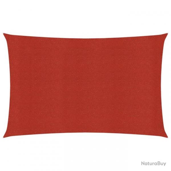 Voile d'ombrage 160 g/m Rouge 2x3,5 m PEHD