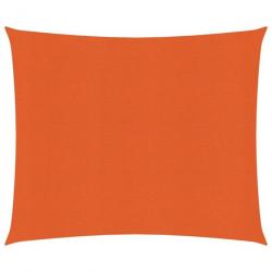 Voile d'ombrage 160 g/m² Orange 3x3 m PEHD