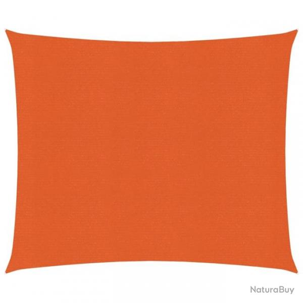 Voile d'ombrage 160 g/m Orange 3x3 m PEHD