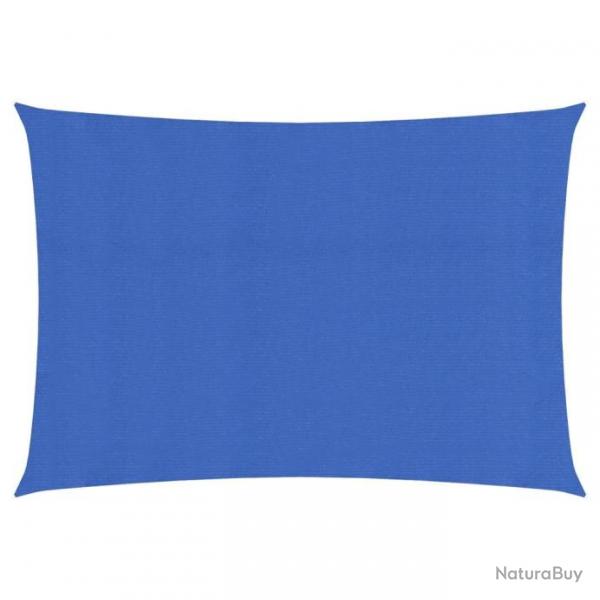 Voile d'ombrage 160 g/m rectangulaire bleu 3,5x5 m PEHD