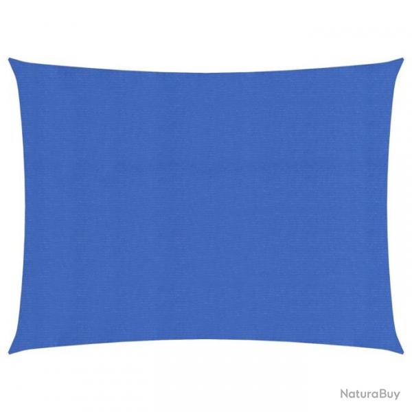 Voile d'ombrage 160 g/m rectangulaire bleu 4x5 m PEHD