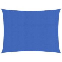 Voile d'ombrage 160 g/m² rectangulaire bleu 3x4 m PEHD