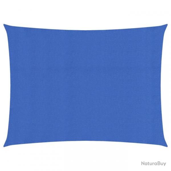 Voile d'ombrage 160 g/m rectangulaire bleu 3x4 m PEHD