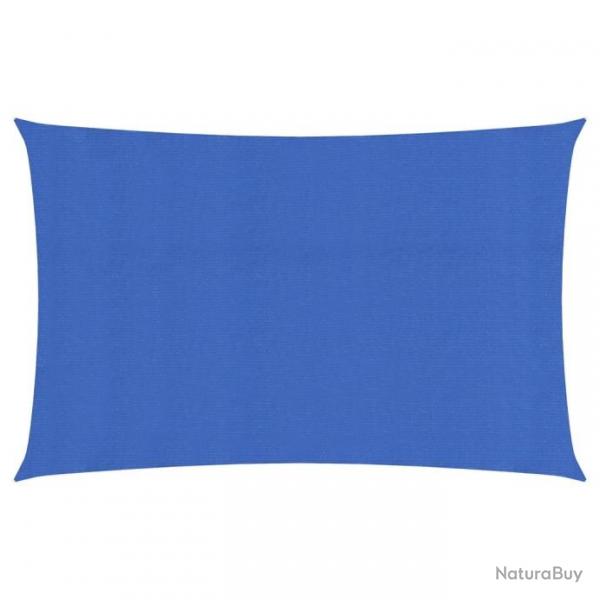 Voile d'ombrage 160 g/m rectangulaire bleu 3x6 m PEHD