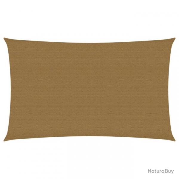 Voile d'ombrage 160 g/m Taupe 2,5x5 m PEHD