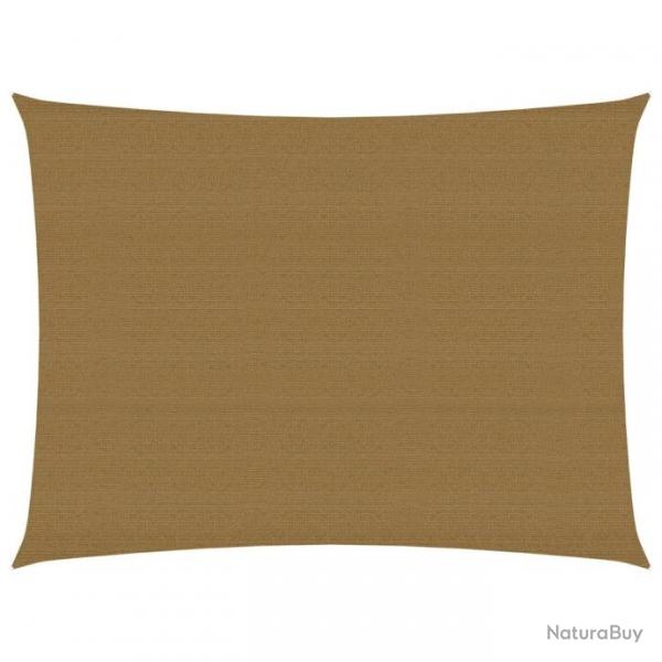 Voile d'ombrage 160 g/m Taupe 2,5x3,5 m PEHD