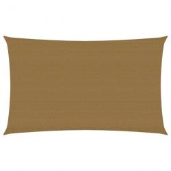 Voile d'ombrage 160 g/m² Taupe 2x5 m PEHD