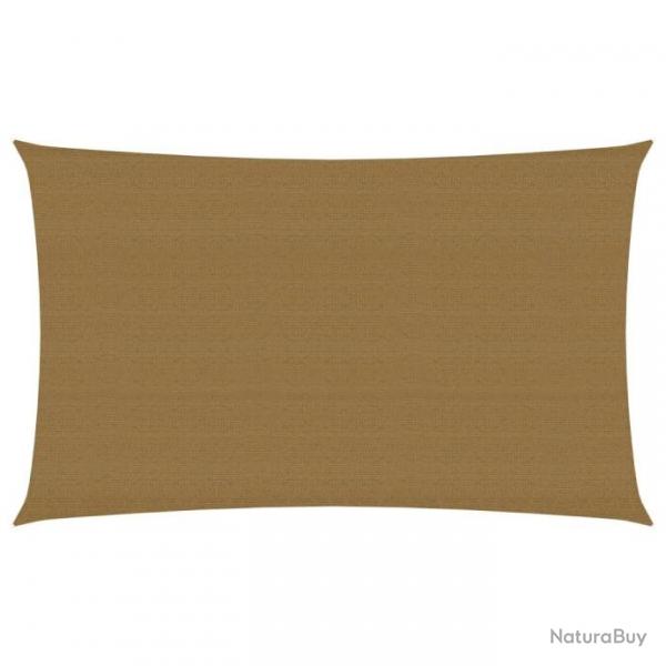 Voile d'ombrage 160 g/m Taupe 2x5 m PEHD